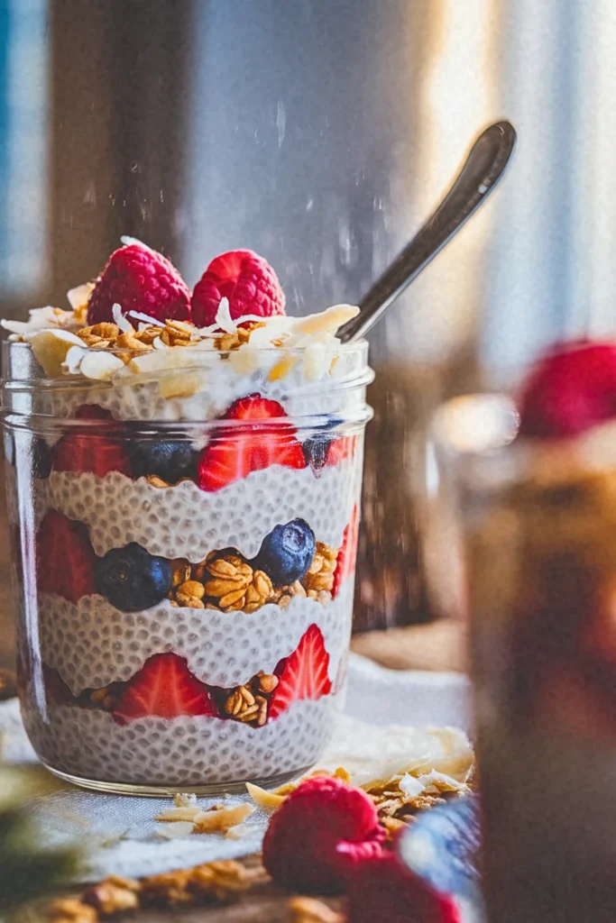 Coconut Chia Pudding Parfait