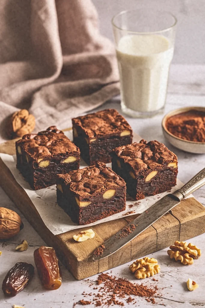 Date and Walnut Brownies