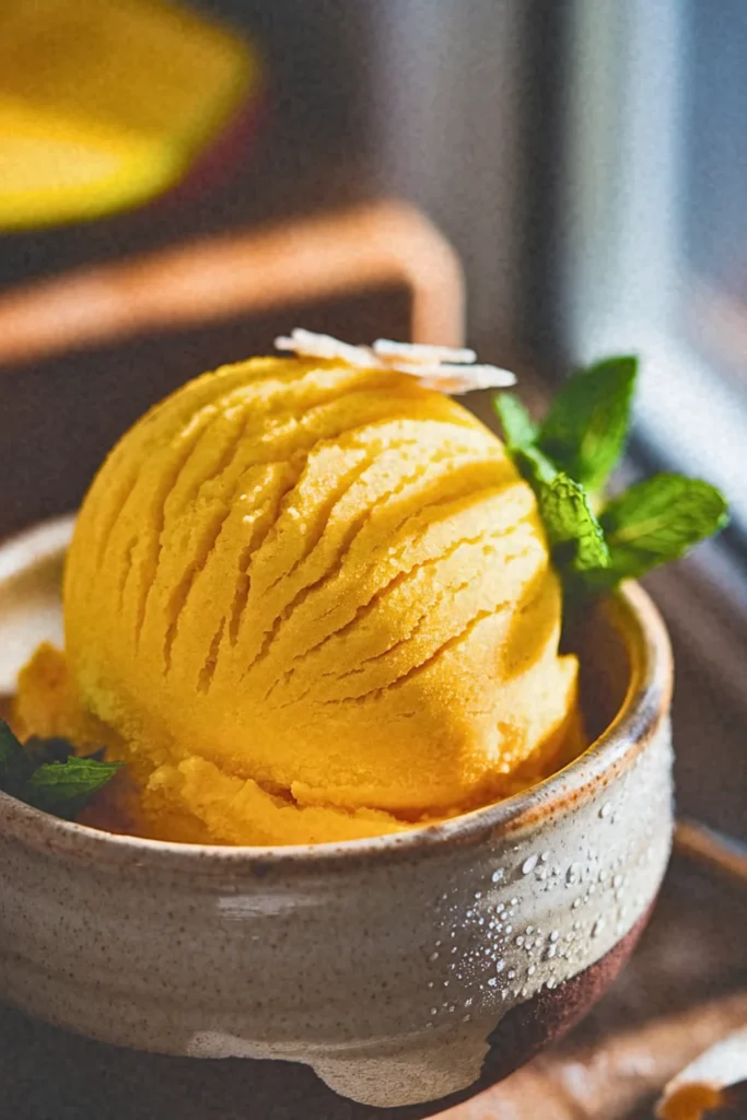 Mango Turmeric Sorbet