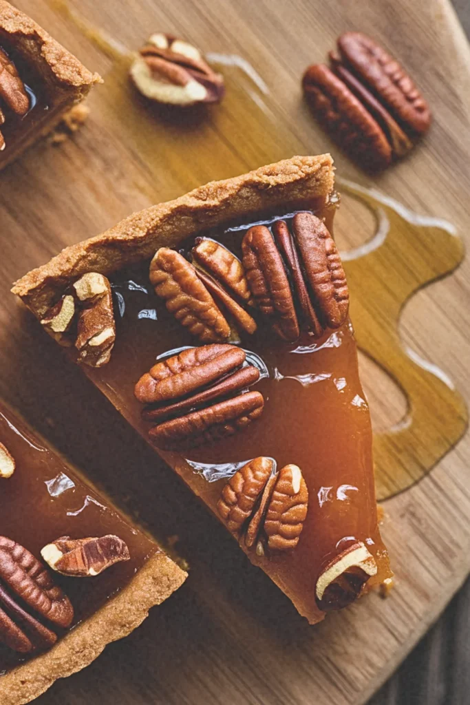 Maple Bourbon Pecan Tart with Almond Flour Crust