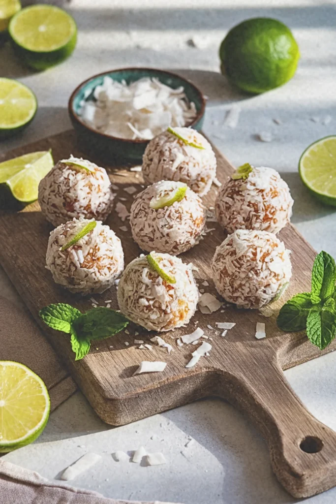 No-Bake Coconut Lime Energy Balls