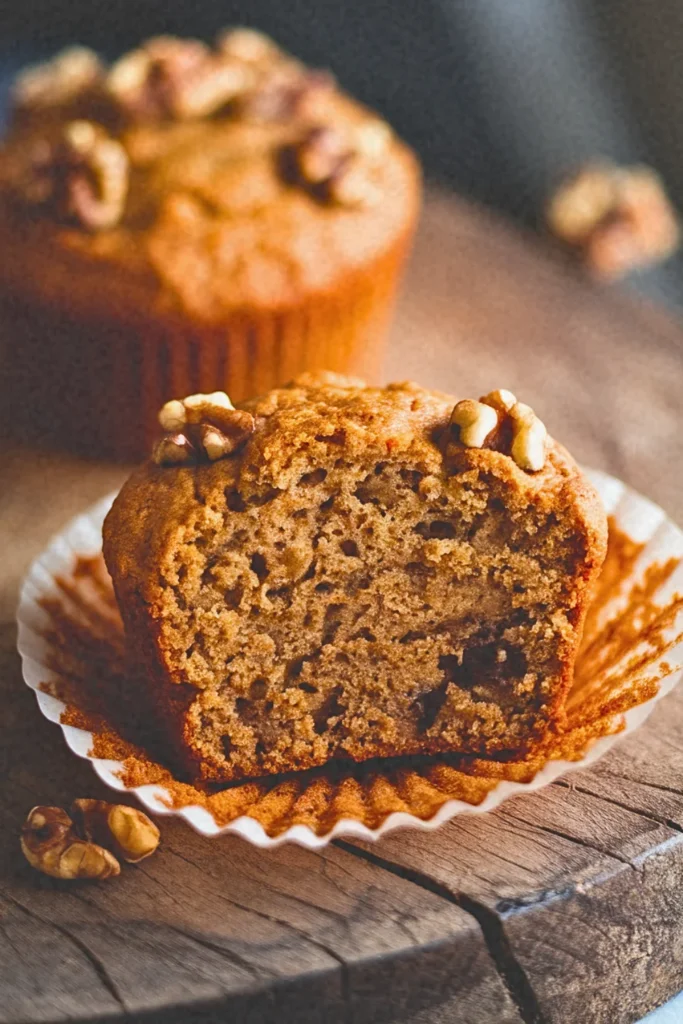 Tahini Banana Bread Muffins
