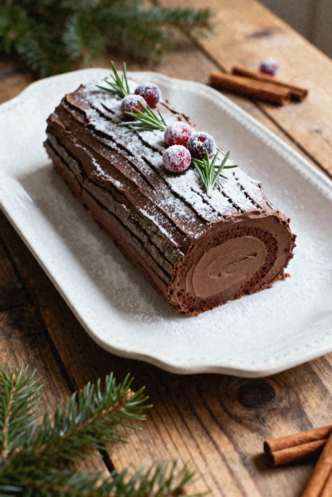 Easy Vegan Yule Log (Bûche de Noël)