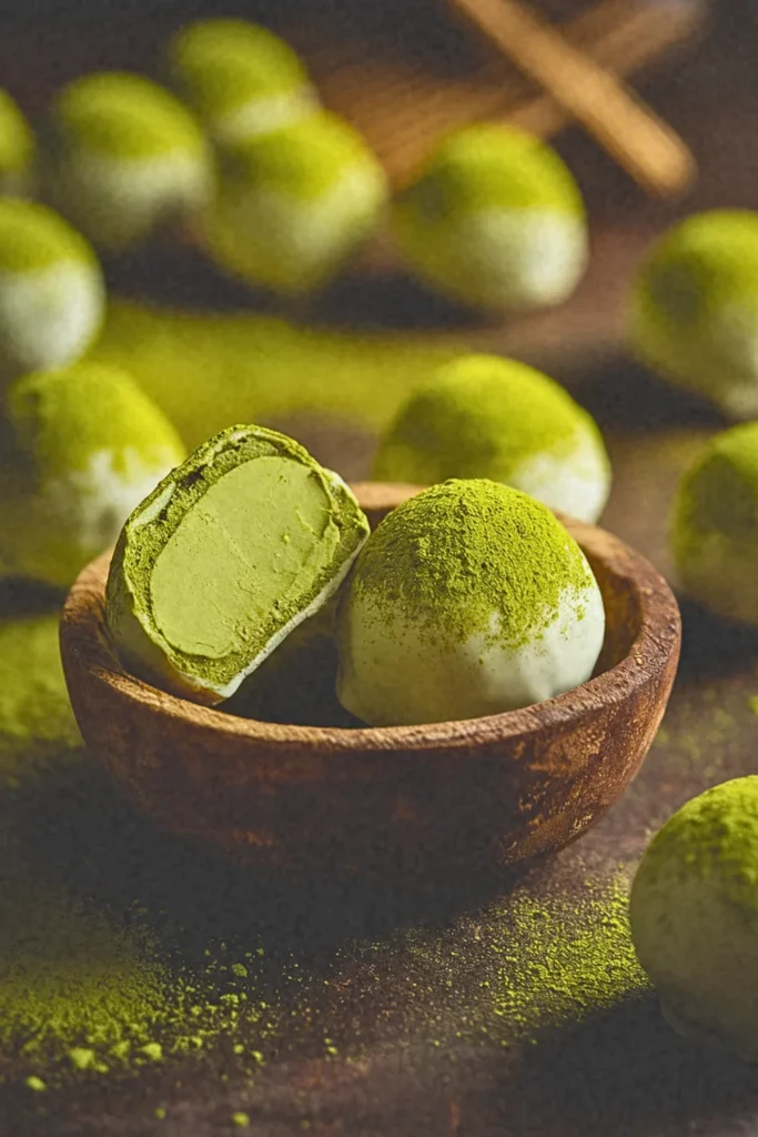Matcha White Chocolate Truffles